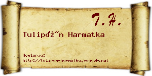 Tulipán Harmatka névjegykártya
